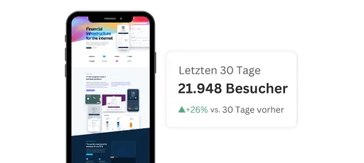 Statistik einer Steirerseite: 21.948 Besucher in den letzten 30 Tagen, 26 Prozent mehr als davor